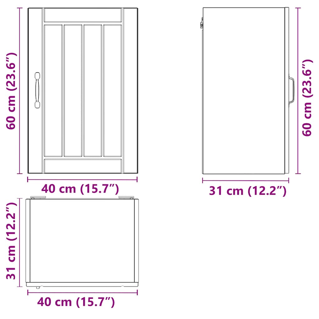 Kuchyňská Nástěnná Skříňka "Lucca" Bílý Lesk Kompozitní Dřevo Bílá S Vysokým Leskem