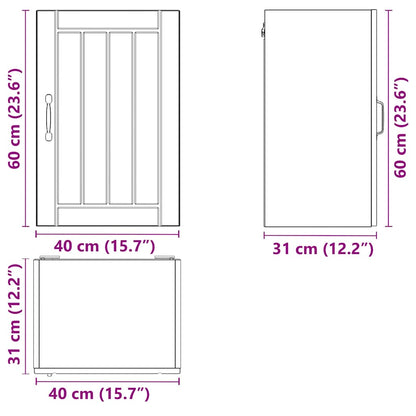 Kuchyňská Nástěnná Skříňka "Lucca" Bílý Lesk Kompozitní Dřevo Bílá S Vysokým Leskem