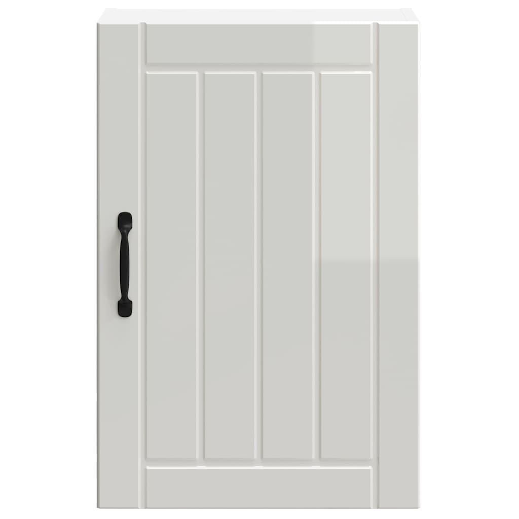 Kuchyňská Nástěnná Skříňka "Lucca" Bílý Lesk Kompozitní Dřevo Bílá S Vysokým Leskem