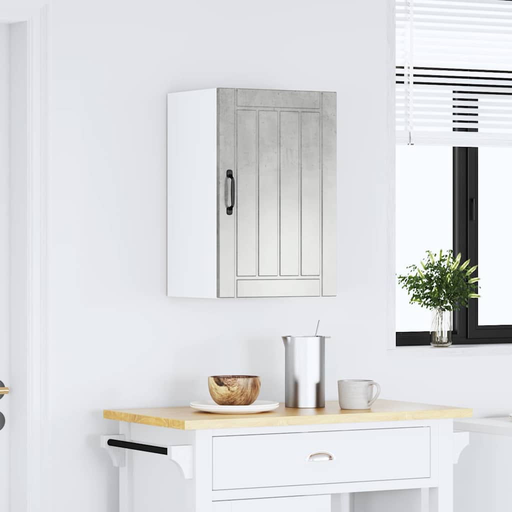 Kuchyňská Nástěnná Skříňka "Lucca" Betonově Šedá Kompozit Betonová Šedá