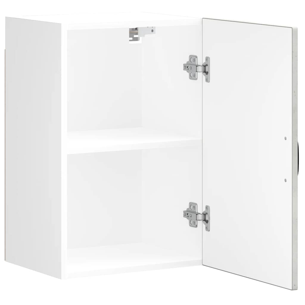 Kuchyňská Nástěnná Skříňka "Lucca" Betonově Šedá Kompozit Betonová Šedá