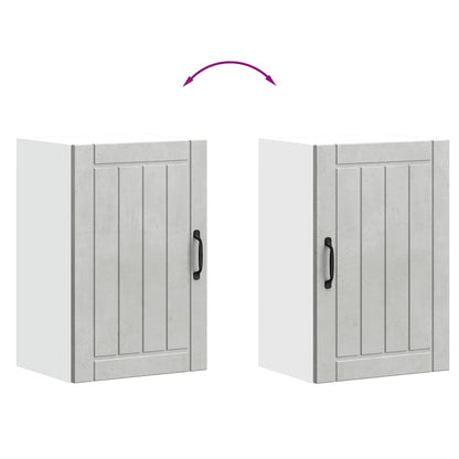 Kuchyňská Nástěnná Skříňka "Lucca" Betonově Šedá Kompozit Betonová Šedá