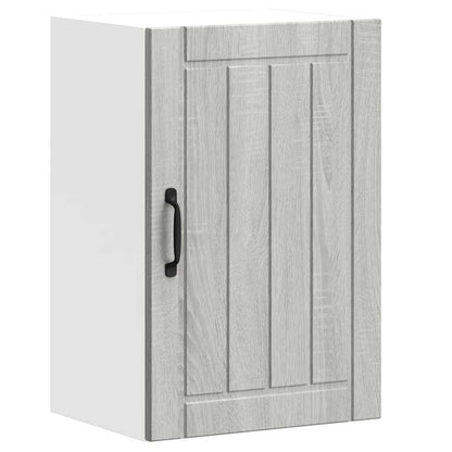 Kuchyňská Nástěnná Skříňka "Lucca" Šedý Sonoma Kompozitní Dřevo Šedá Sonoma