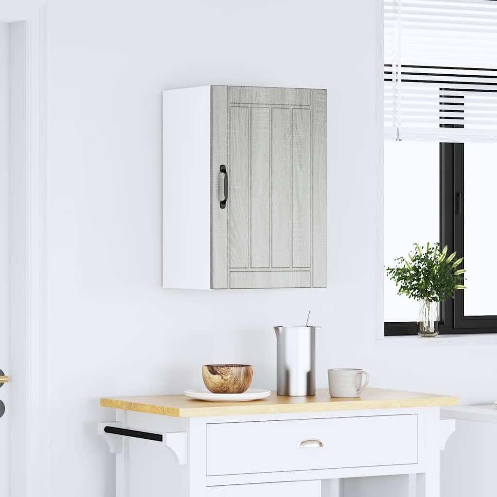 Kuchyňská Nástěnná Skříňka "Lucca" Šedý Sonoma Kompozitní Dřevo Šedá Sonoma