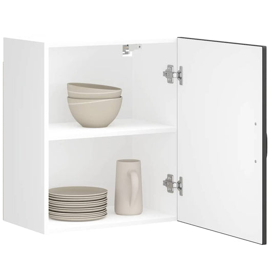 Kuchyňská Nástěnná Skříňka "Lucca" Černý Kompozitní Dřevo Černá