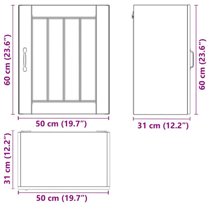 Kuchyňská Nástěnná Skříňka "Lucca" Bílý Lesk Kompozitní Dřevo Bílá S Vysokým Leskem