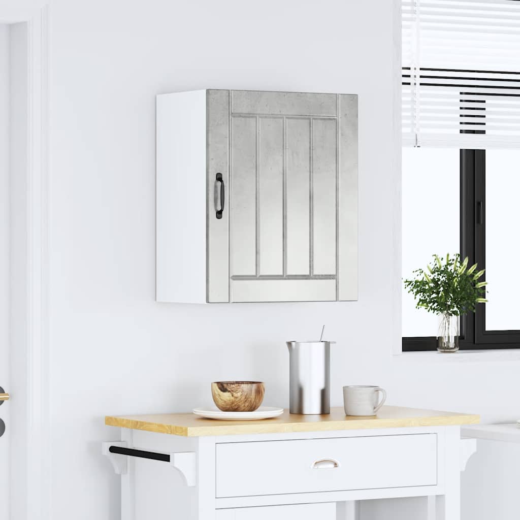 Kuchyňská Nástěnná Skříňka "Lucca" Betonově Šedá Kompozit Betonová Šedá