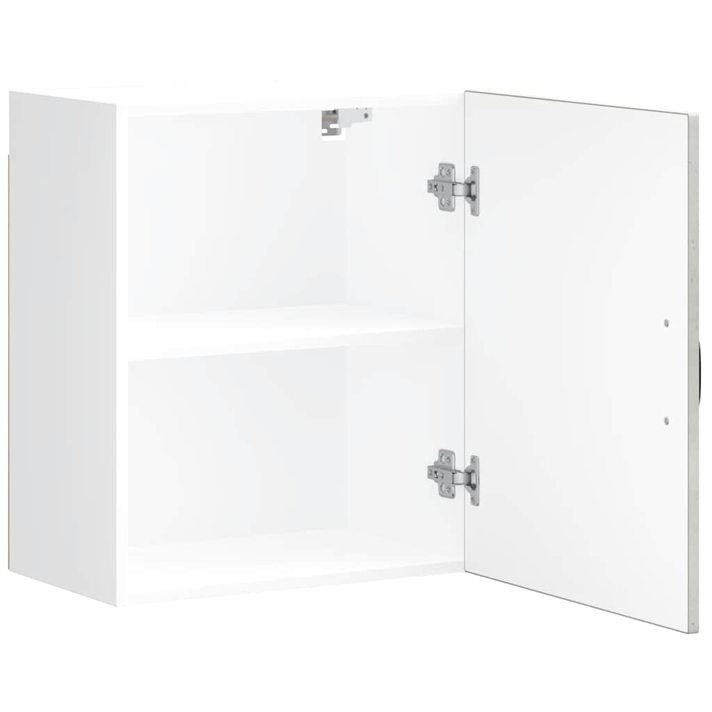 Kuchyňská Nástěnná Skříňka "Lucca" Betonově Šedá Kompozit Betonová Šedá