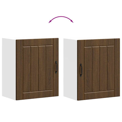 Kuchyňská Nástěnná Skříňka "Lucca" Kompozitní Dřevo Hnědý Dub