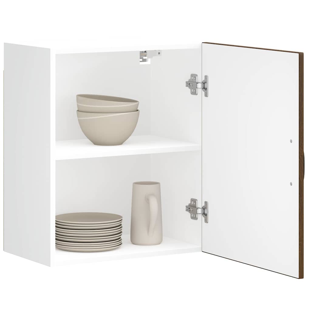 Kuchyňská Nástěnná Skříňka "Lucca" Kompozitní Dřevo Hnědý Dub