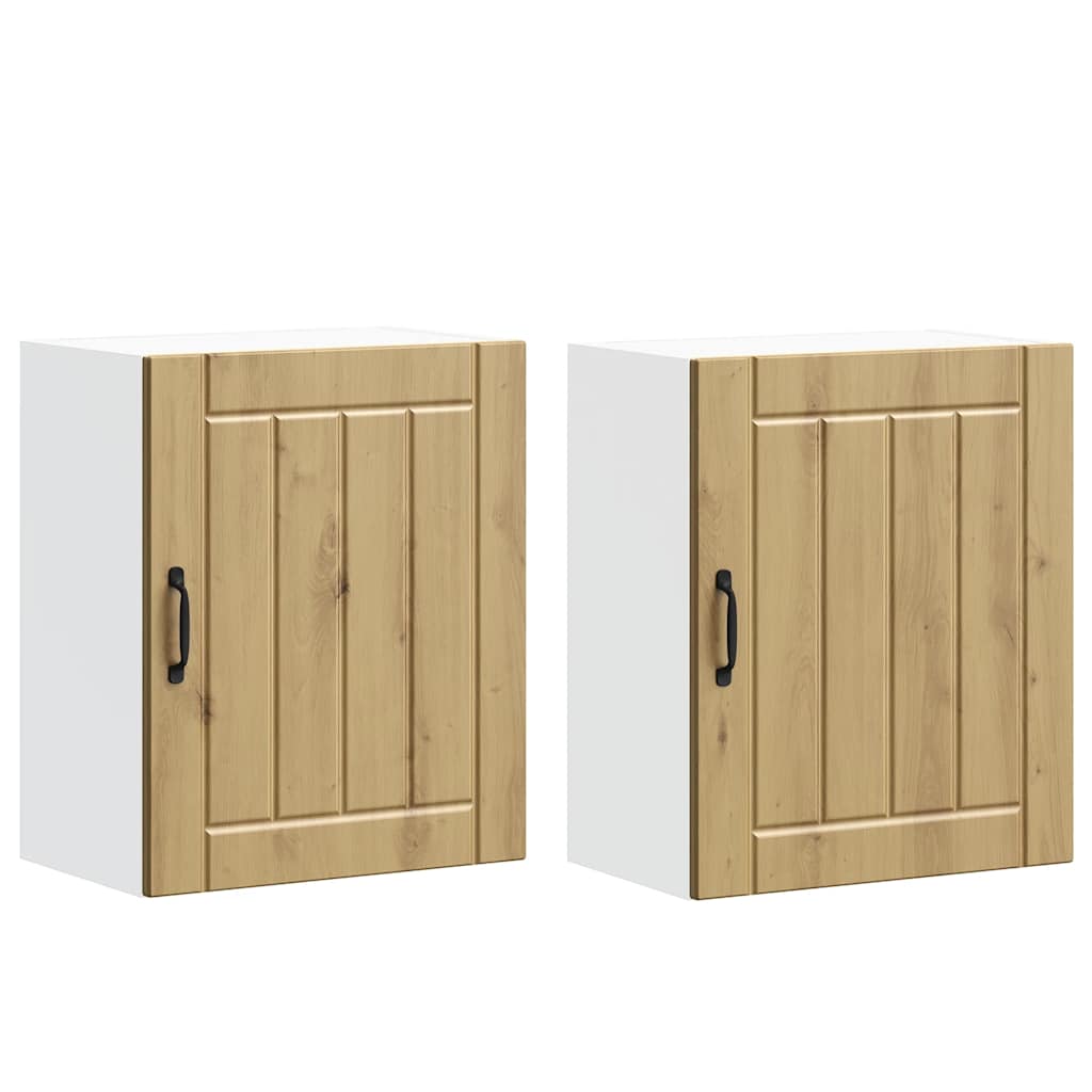 Kuchyňské Nástěnné Skříňky 2 Ks Lucca Artisan Dub, Implementované Dřevo