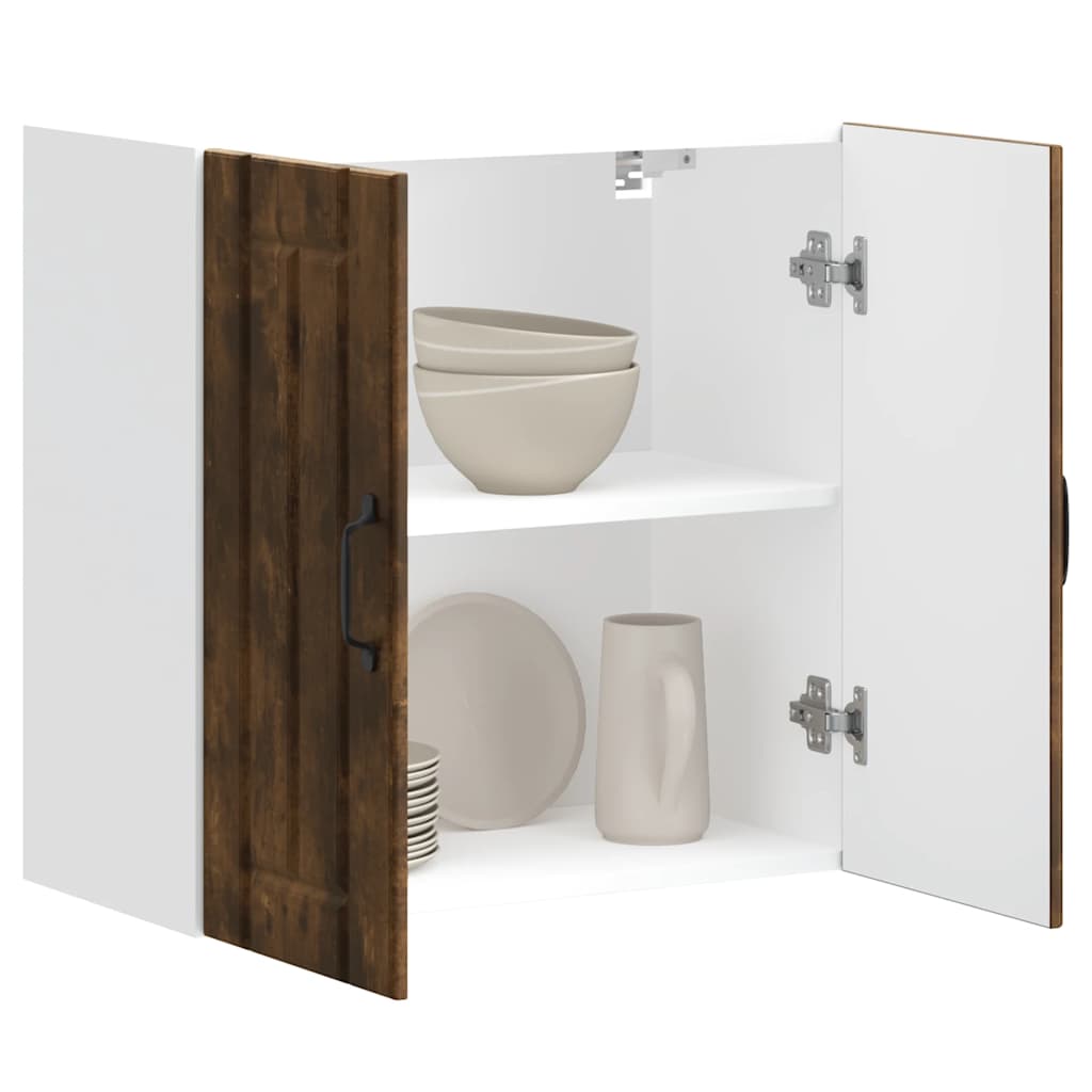 Kuchyňská Nástěnná Skříňka "Lucca" Kompozitní Dřevo Kouřový Dub