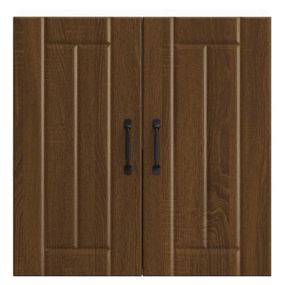 Kuchyňská Nástěnná Skříňka "Lucca" Kompozitní Dřevo Hnědý Dub