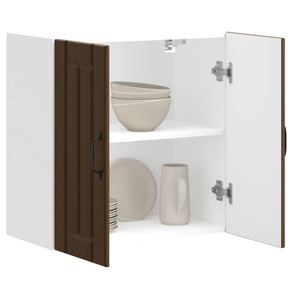 Kuchyňská Nástěnná Skříňka "Lucca" Kompozitní Dřevo Hnědý Dub