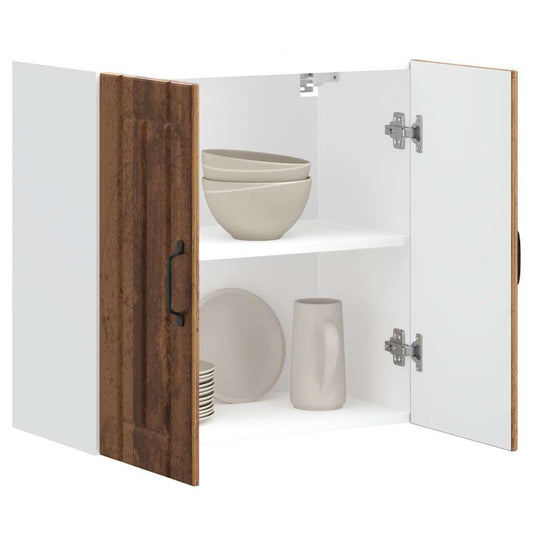 Kuchyňská Nástěnná Skříňka "Lucca" Kompozitní Dřevo Staré Dřevo