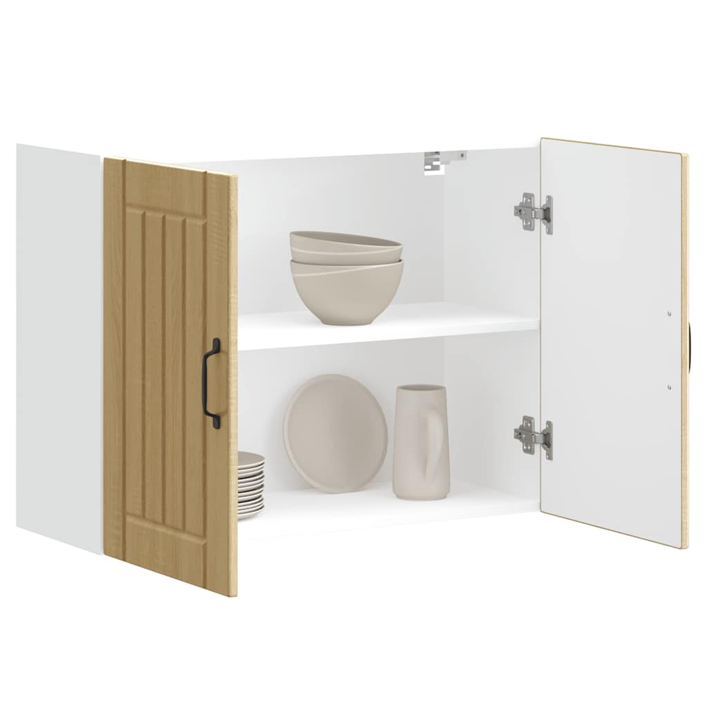 Kuchyňská Nástěnná Skříňka "Lucca" Kompozitní Dřevo Dub Sonoma