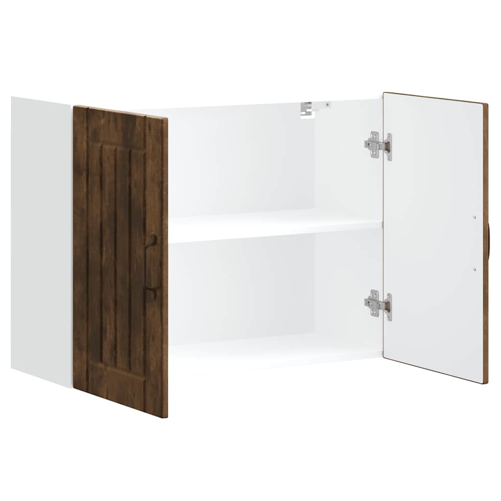 Kuchyňská Nástěnná Skříňka "Lucca" Kompozitní Dřevo Kouřový Dub