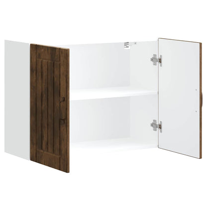 Kuchyňská Nástěnná Skříňka "Lucca" Kompozitní Dřevo Kouřový Dub