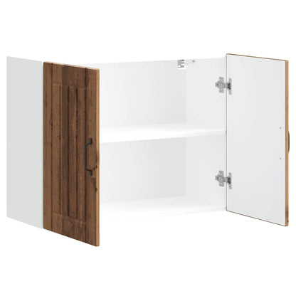 Kuchyňská Nástěnná Skříňka "Lucca" Kompozitní Dřevo Staré Dřevo