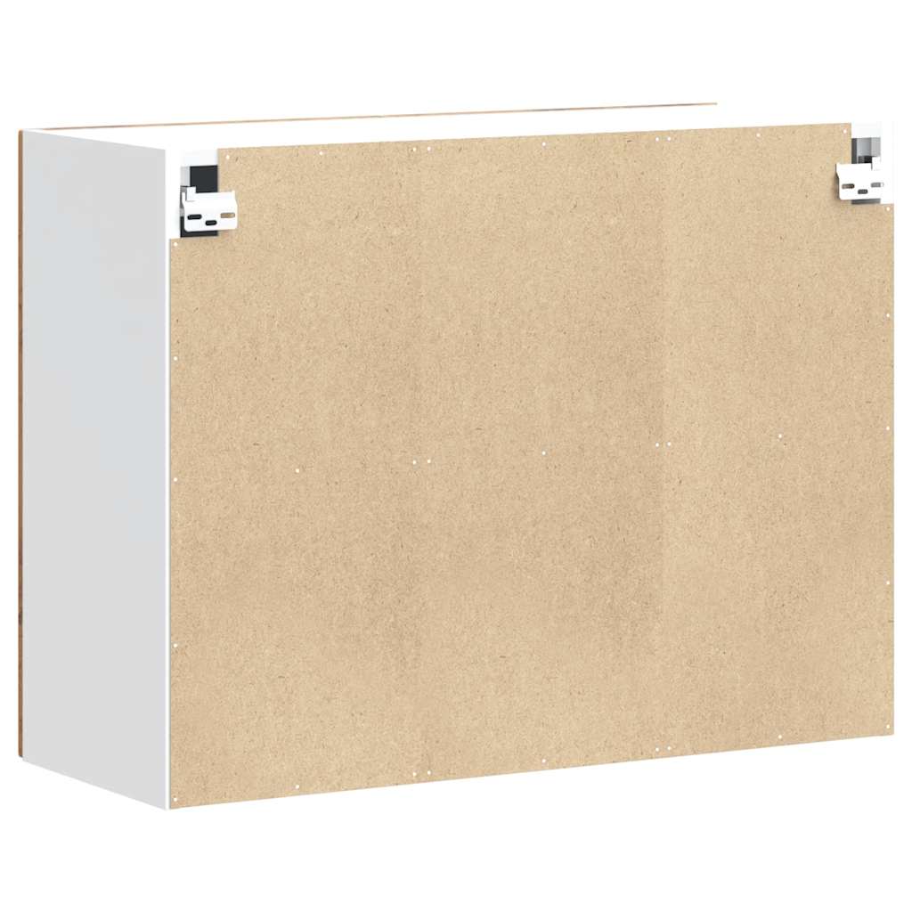 Kuchyňská Nástěnná Skříňka "Lucca" Kompozitní Dřevo Staré Dřevo