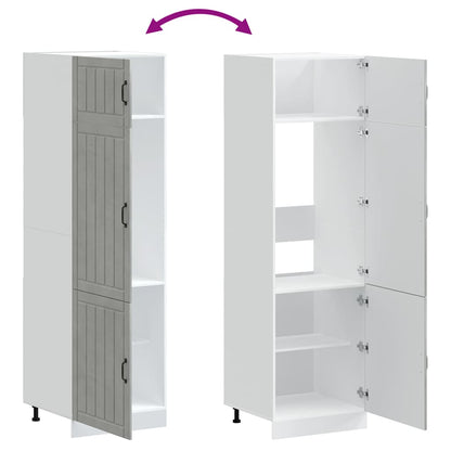 Kuchyňská Skříňka "Lucca" Betonově Šedá Kompozitní Dřevo Betonová Šedá