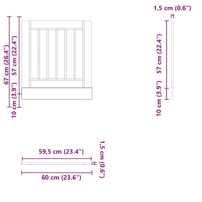 Panel Na Myčku "Lucca" Kompozitní Dřevo Hnědý Dub