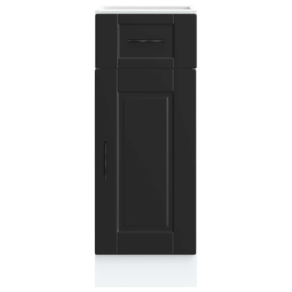 Kuchyňská Spodní Skříňka "Porto" Černý Kompozitní Dřevo Černá
