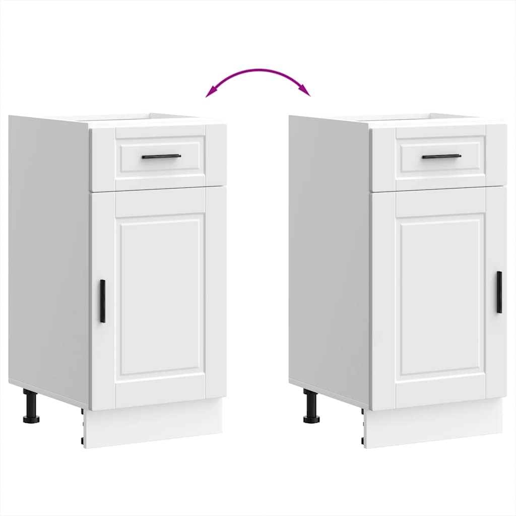 Kuchyňská Spodní Skříňka "Porto" Bílý Kompozitní Dřevo Bílá