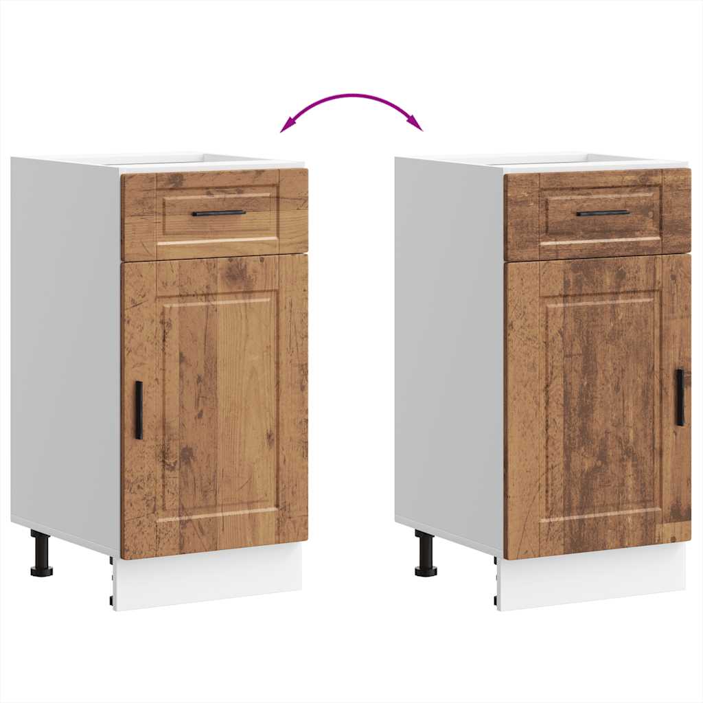 Kuchyňská Spodní Skříňka "Porto" Old Wood Kompozitní Dřevo Staré Dřevo