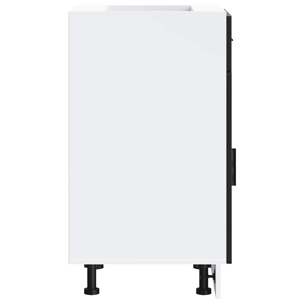 Kuchyňská Spodní Skříňka "Porto" Černý Kompozitní Dřevo Černá