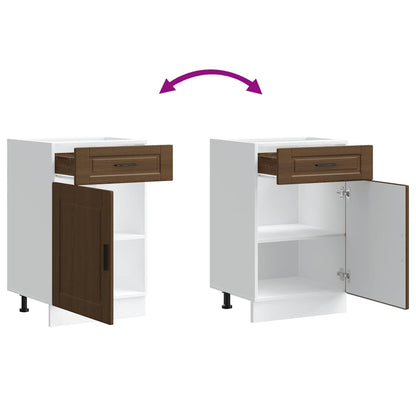 Kuchyňská Spodní Skříňka "Porto" Kompozitní Dřevo Hnědý Dub