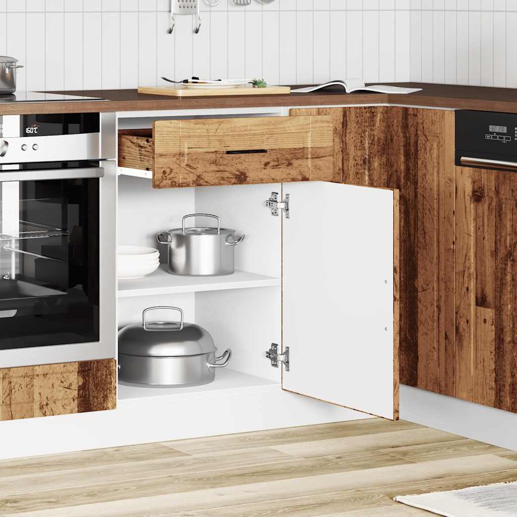 Kuchyňská Spodní Skříňka "Porto" Old Wood Kompozitní Dřevo Staré Dřevo