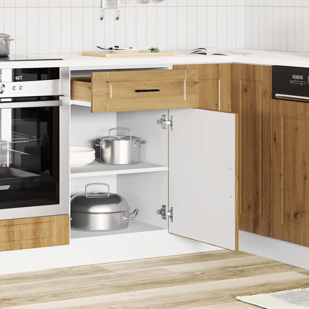 Kuchyňská Spodní Skříňka "Porto" Kompozitní Dřevo Dub Artisan