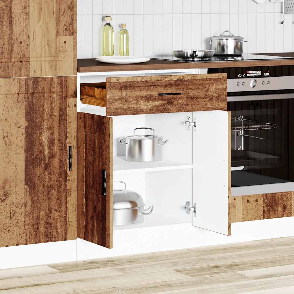 Kuchyňská Spodní Skříňka "Porto" Old Wood Kompozitní Dřevo Staré Dřevo
