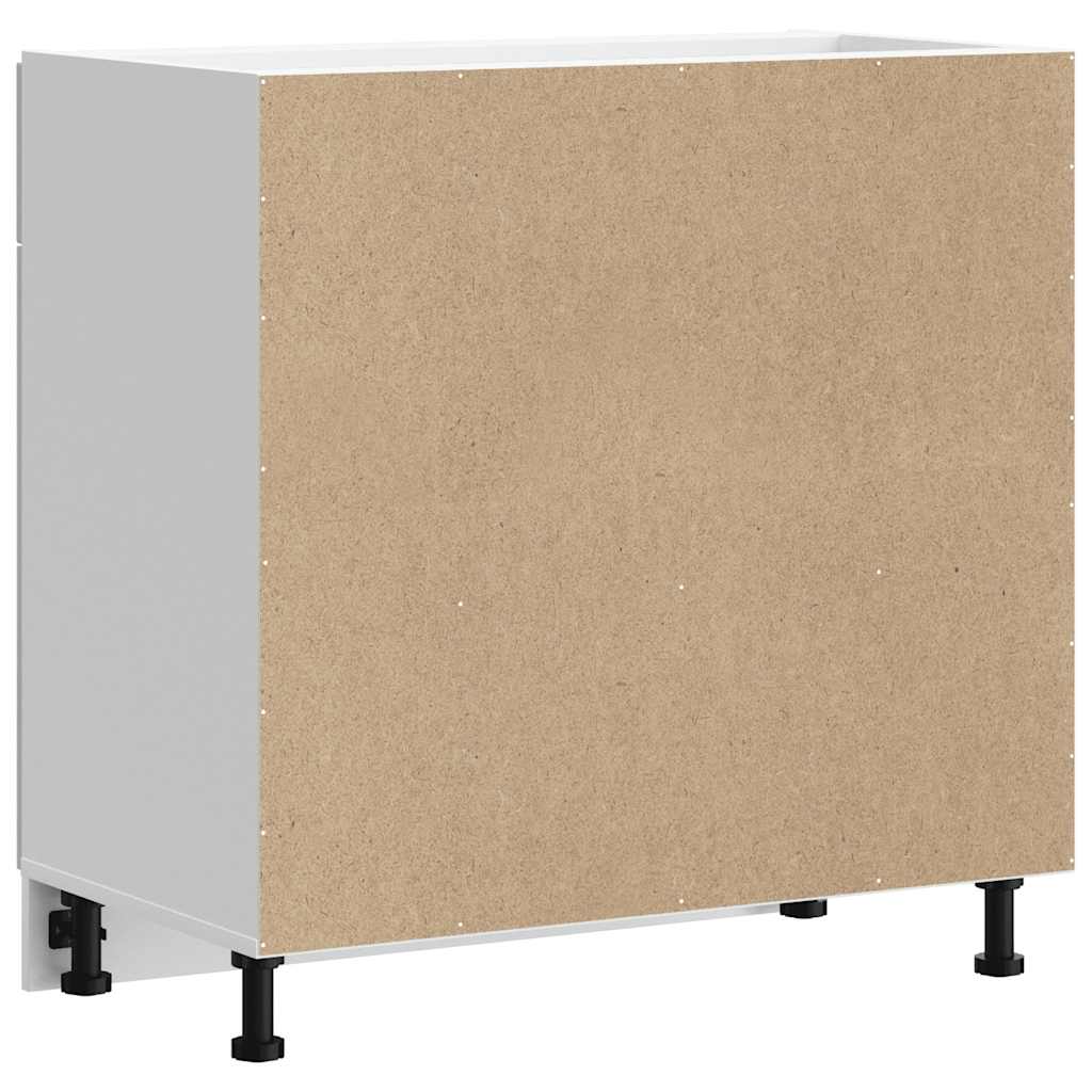 Kuchyňská Spodní Skříňka "Porto" Bílý Vysoký Lesk Kompozit Bílá S Vysokým Leskem