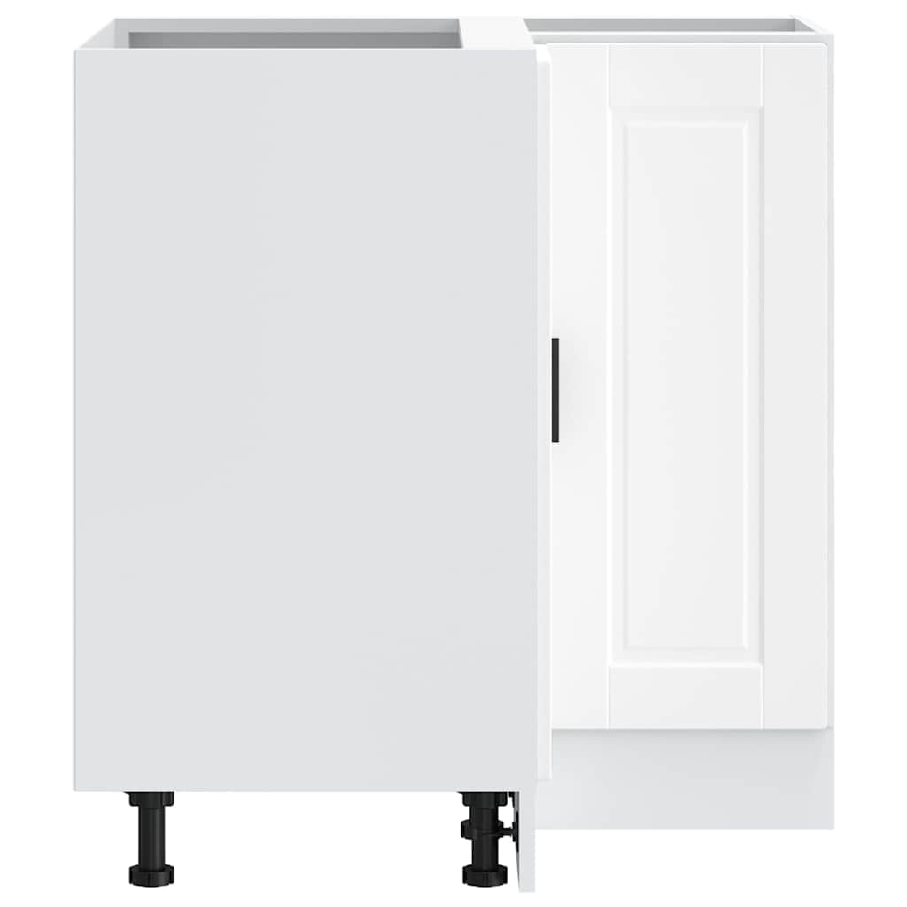 Kuchyňská Rohová Skříňka "Porto" Bílý Kompozitní Dřevo Bílá