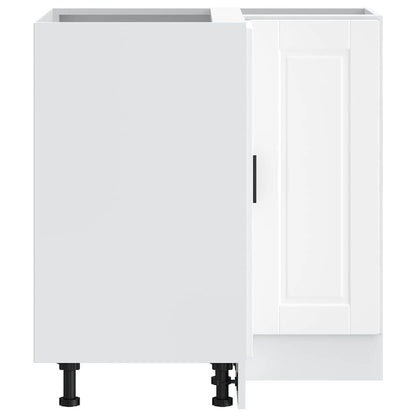 Kuchyňská Rohová Skříňka "Porto" Bílý Kompozitní Dřevo Bílá