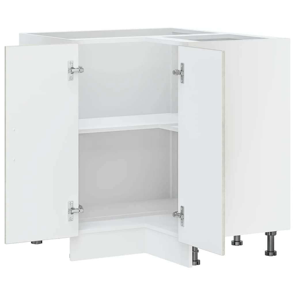 Kuchyňská Rohová Skříňka "Porto" Betonově Šedá Kompozitní Dřevo Betonová Šedá