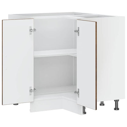 Kuchyňská Rohová Skříňka "Porto" Kompozitní Dřevo Kouřový Dub