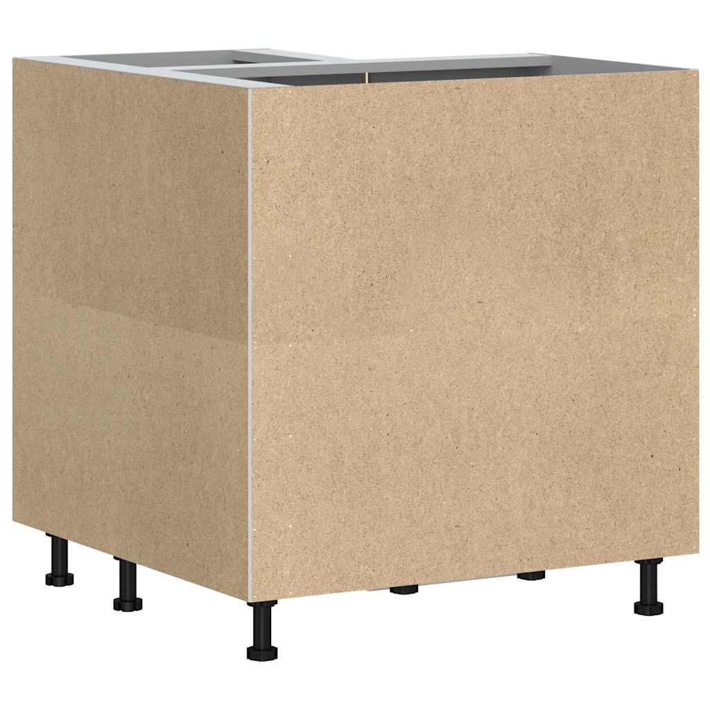 Kuchyňská Rohová Skříňka "Porto" Kompozitní Dřevo Kouřový Dub