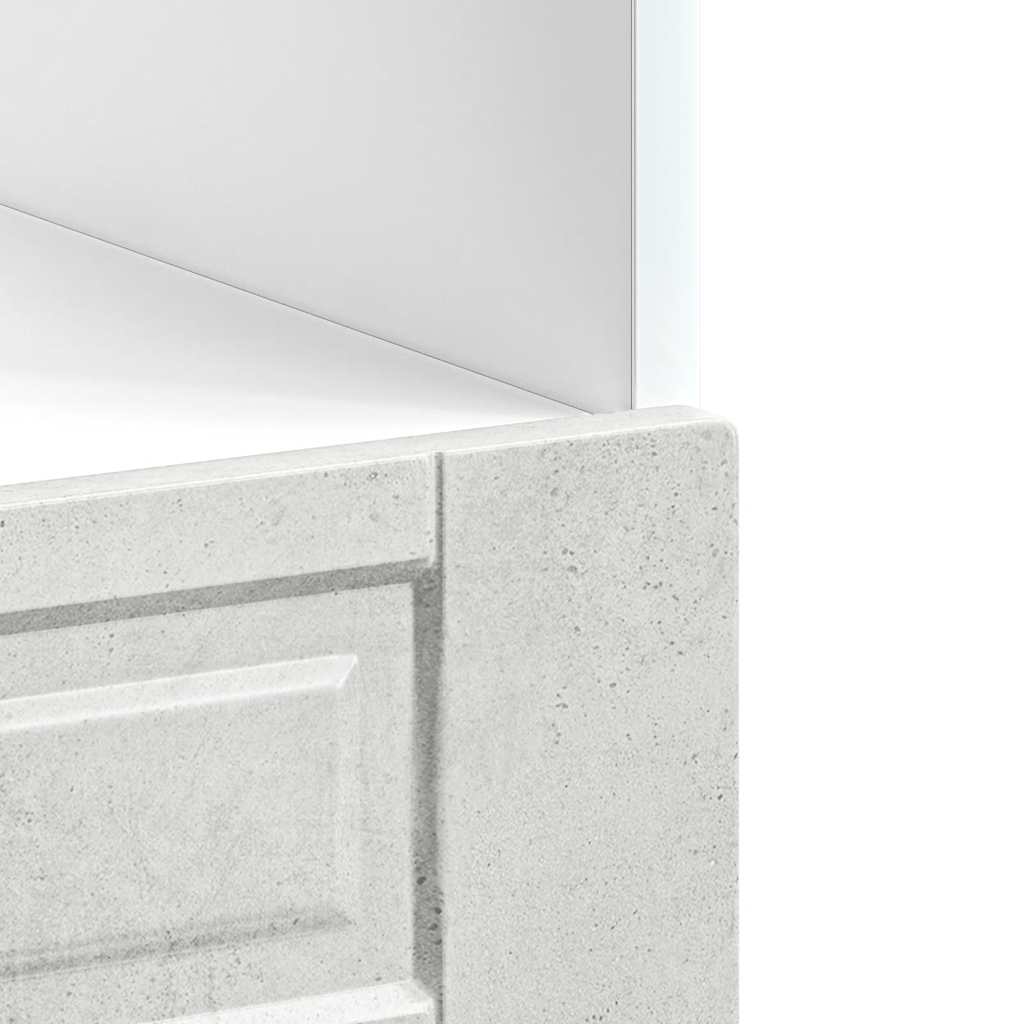 Skříňka Na Troubu "Porto" Betonově Šedá Kompozitní Dřevo Betonová Šedá