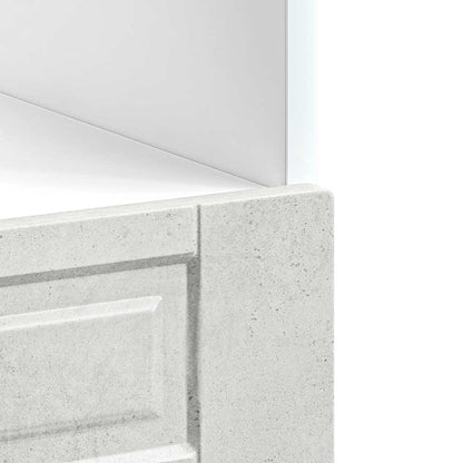 Skříňka Na Troubu "Porto" Betonově Šedá Kompozitní Dřevo Betonová Šedá