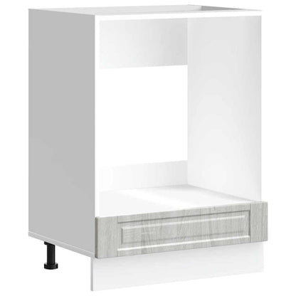 Skříňka Na Troubu "Porto" Šedý Sonoma Kompozitní Dřevo Šedá Sonoma