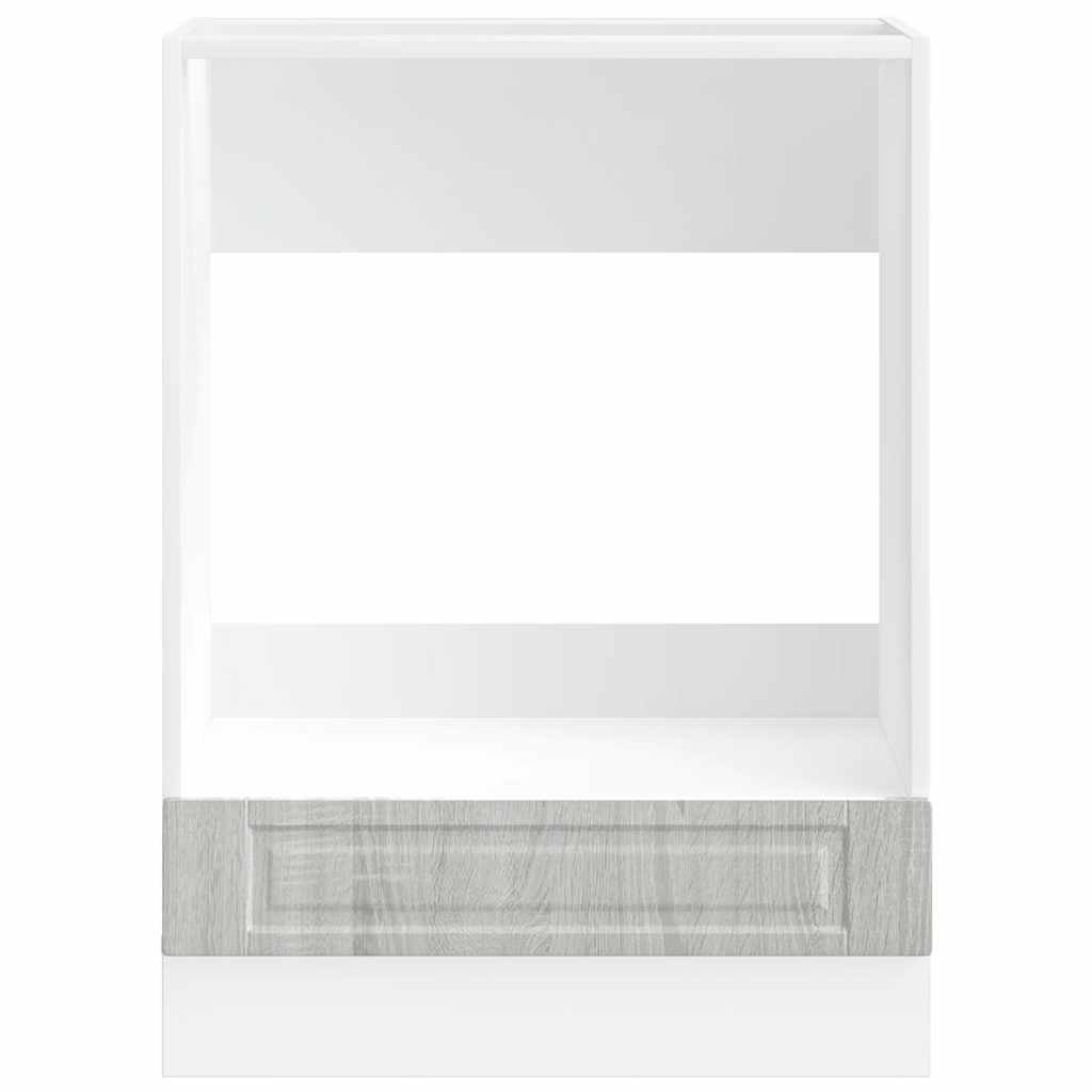 Skříňka Na Troubu "Porto" Šedý Sonoma Kompozitní Dřevo Šedá Sonoma