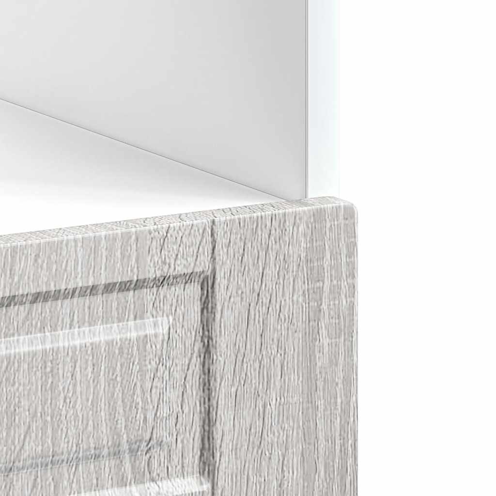 Skříňka Na Troubu "Porto" Šedý Sonoma Kompozitní Dřevo Šedá Sonoma