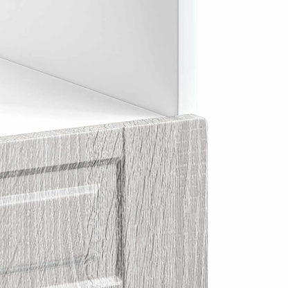 Skříňka Na Troubu "Porto" Šedý Sonoma Kompozitní Dřevo Šedá Sonoma