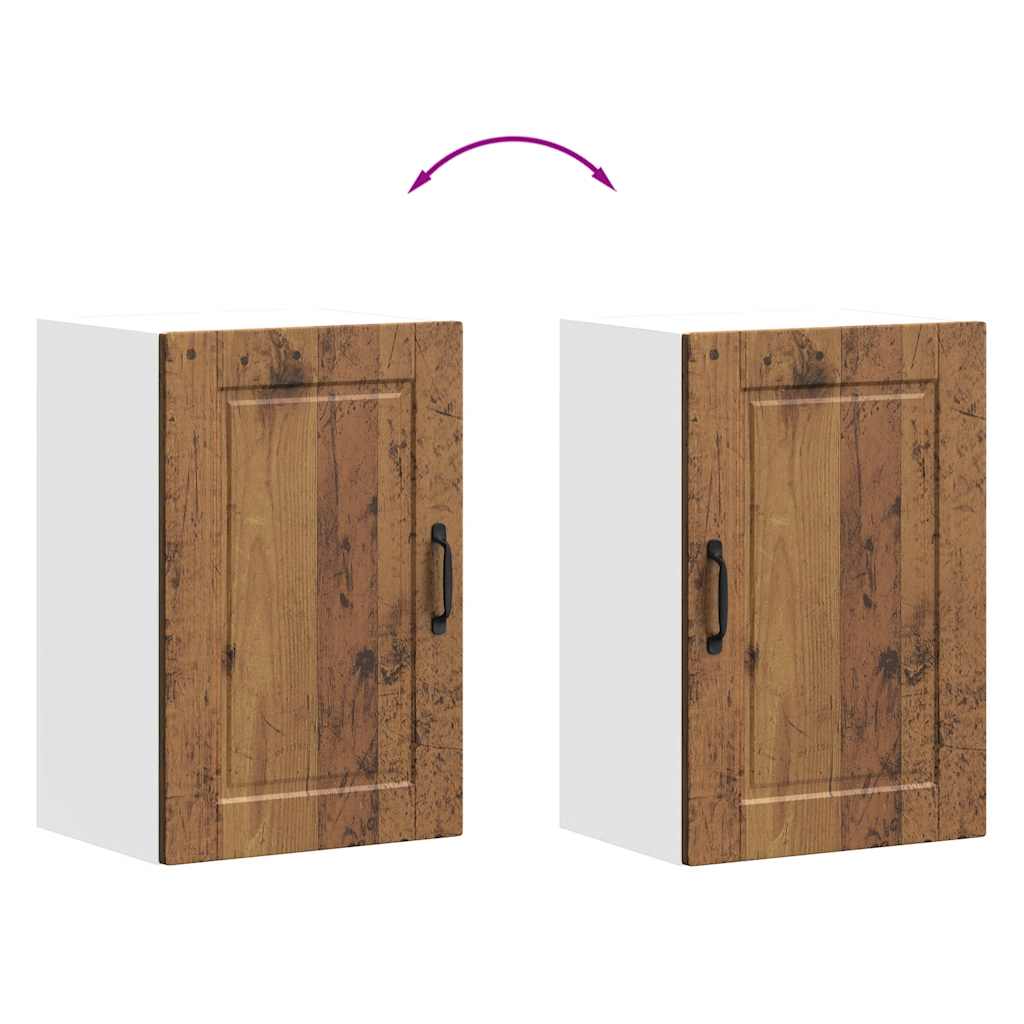 Kuchyňská Nástěnná Skříňka "Porto" Old Wood Kompozitní Dřevo Staré Dřevo