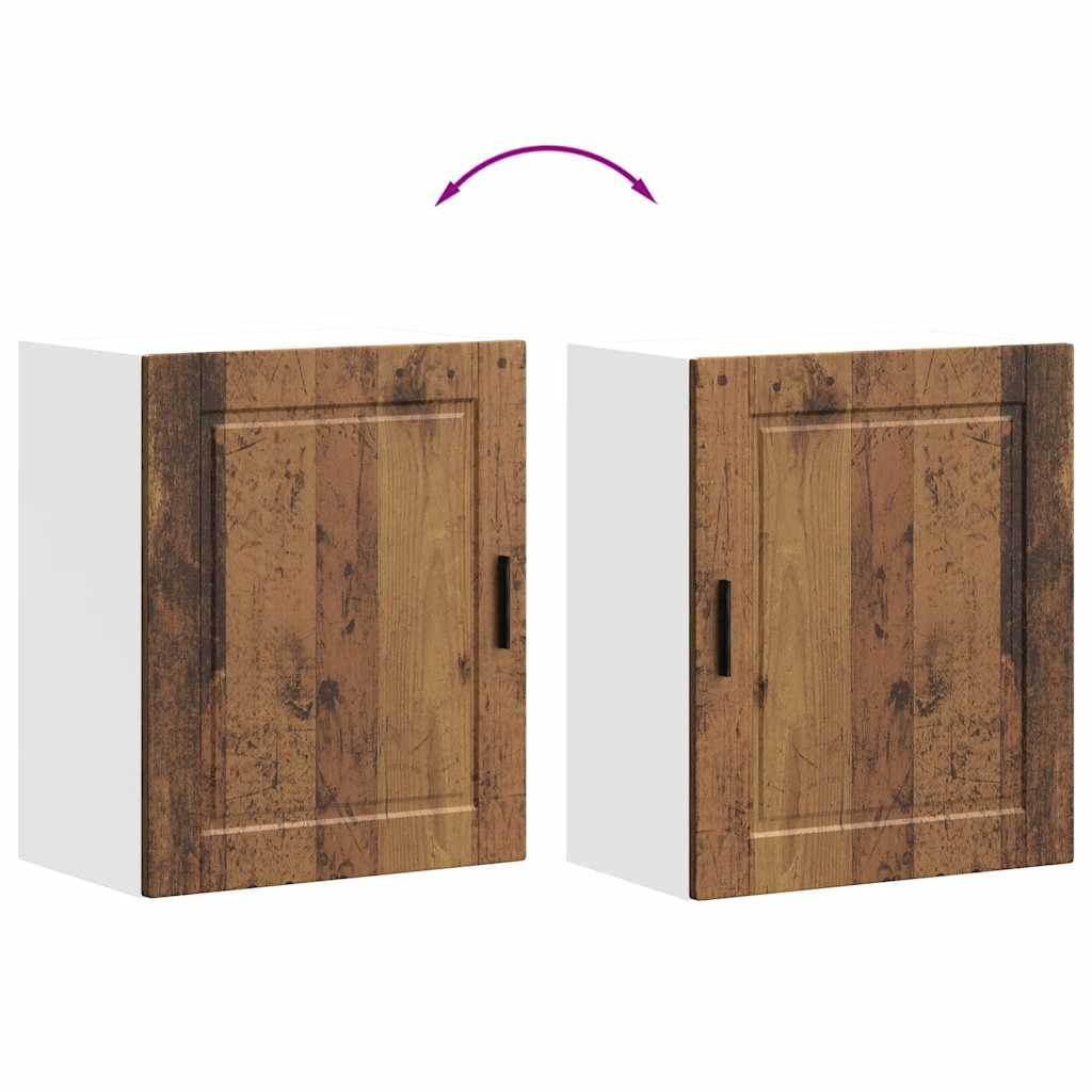Kuchyňská Nástěnná Skříňky 2 Ks "Porto" Old Wood Kompozit Staré Dřevo