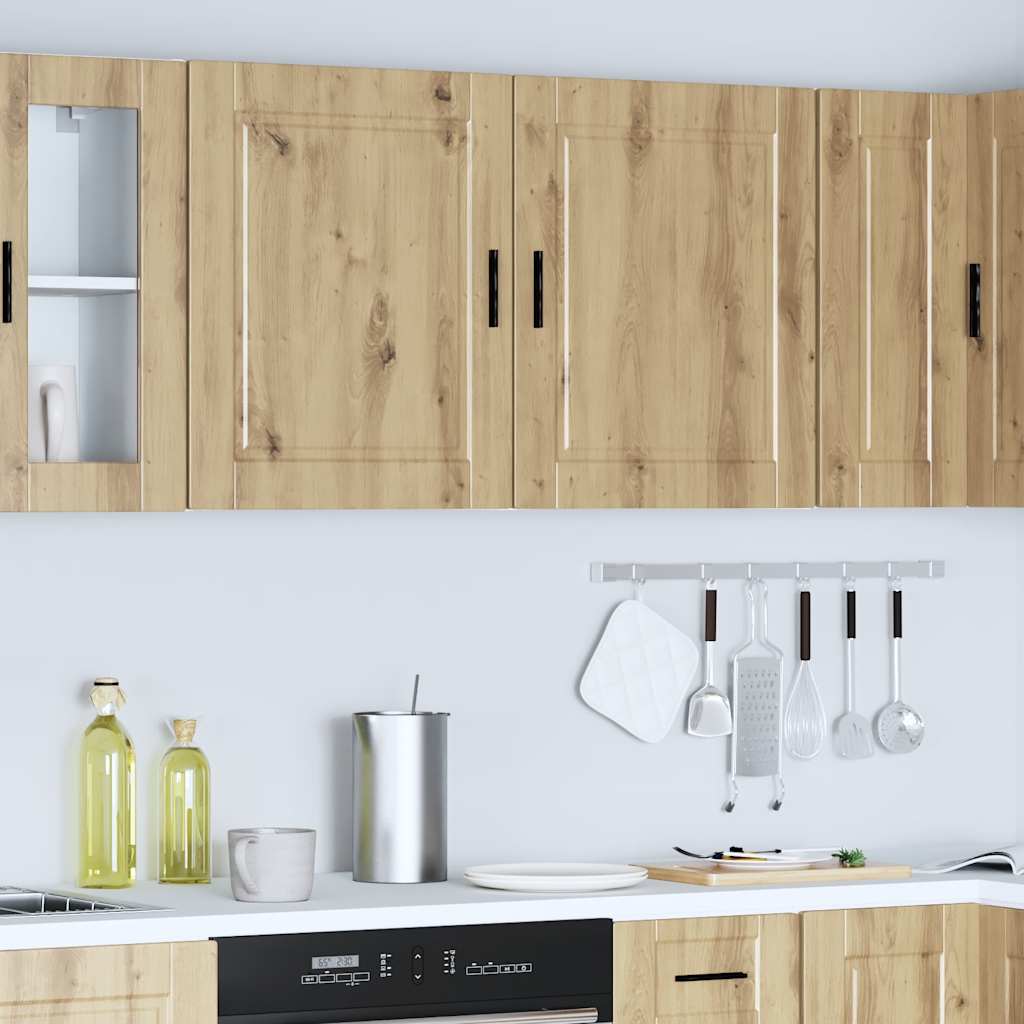 Kuchyňská Nástěnná Skříňky 2 Ks "Porto" Kompozitní Dub Artisan