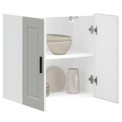 Kuchyňská Nástěnná Skříňka "Porto" Bílý Kompozitní Dřevo Bílá